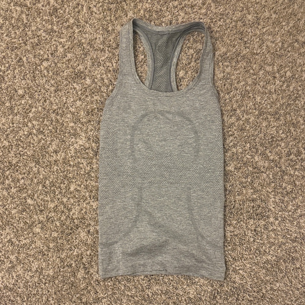 lululemon athletica Heather Gray Tank Top
